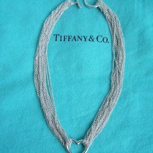 Tiffany & Co. Sterling Silver Mesh Toggle Necklace